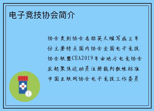 电子竞技协会简介